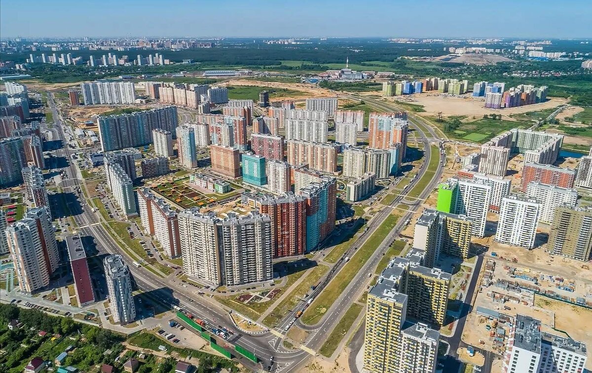 Район Некрасовка до сих пор активно застраивается бюджетным жильем