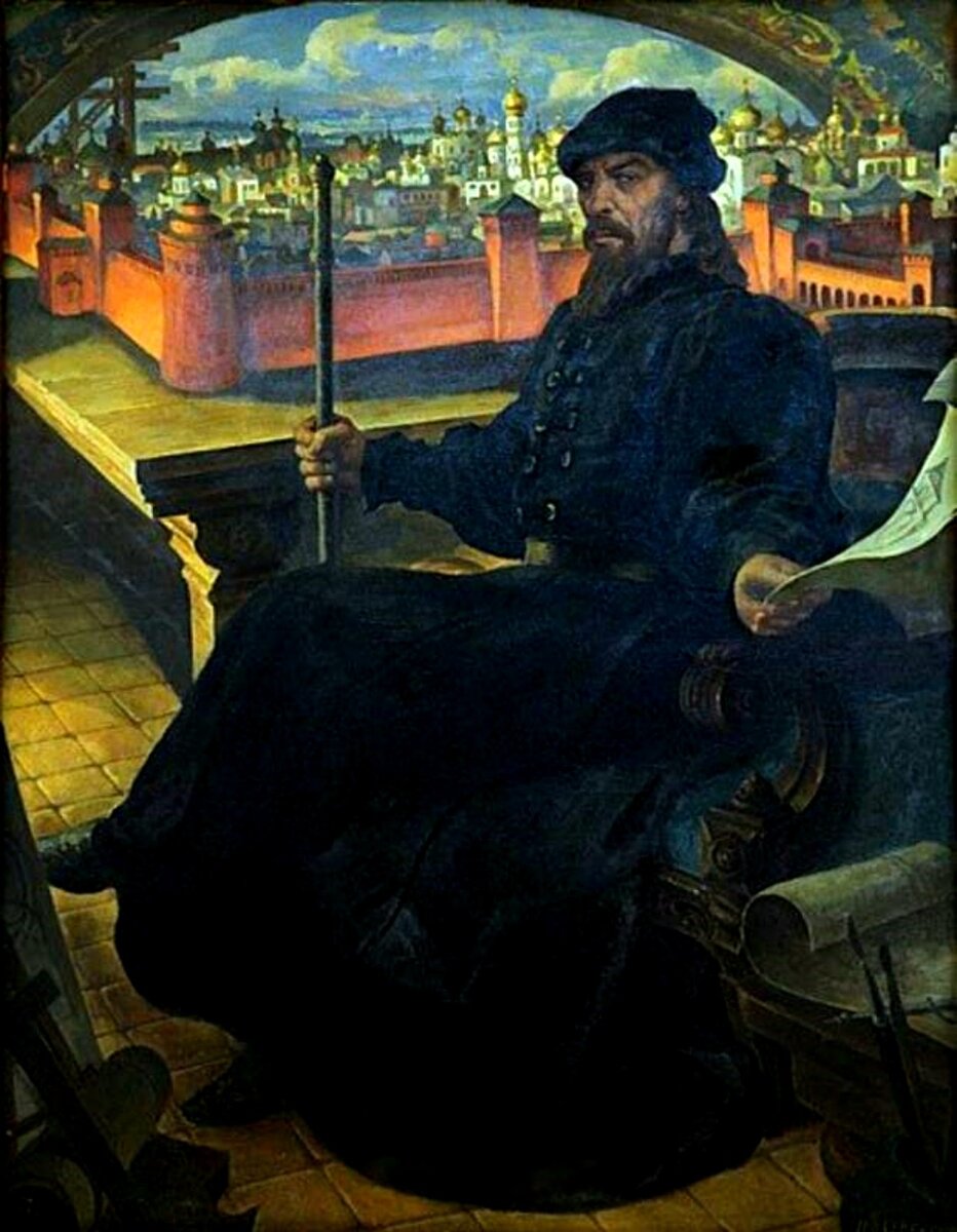 "Иван III" 1988 г. Н.В.Овечкин холст, масло