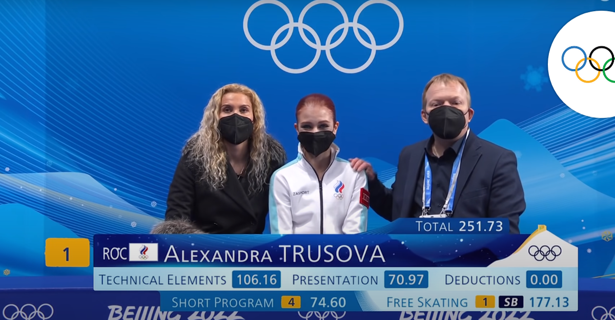 Оценки Саши Трусовой