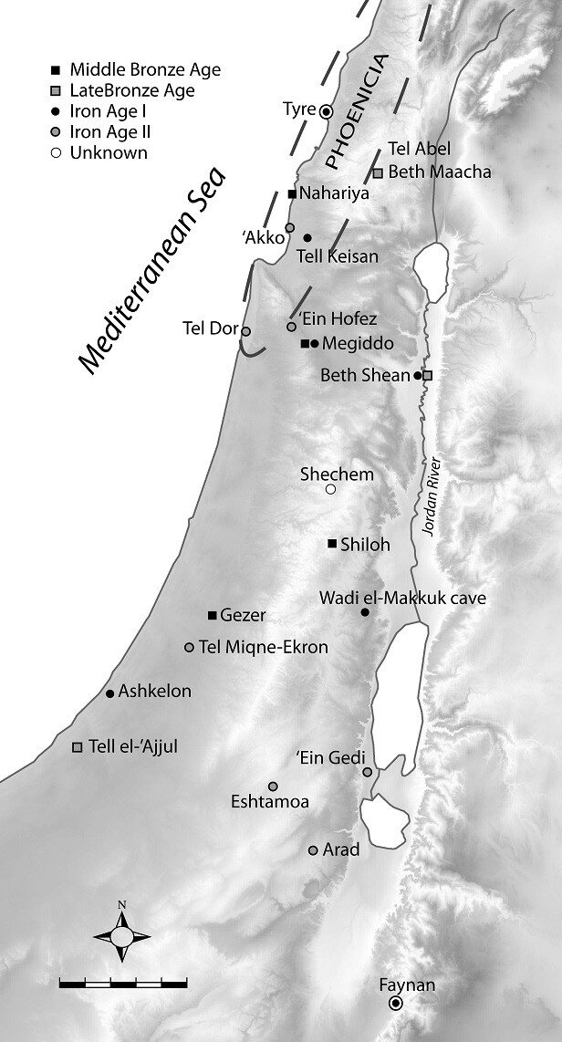 Карта места обнаружения кладов