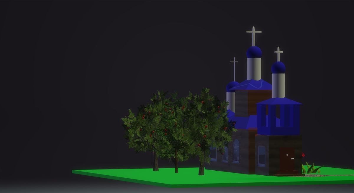 Южаков Дмитрий, МАОУ Шишкинская СОШ, с.Шишкина, "3D-модель церкви"