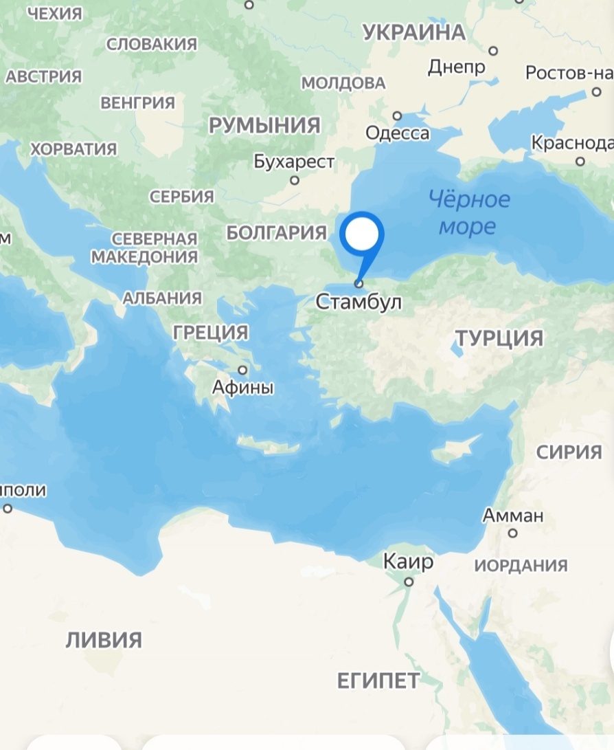 Физическая карта региона Мраморного моря