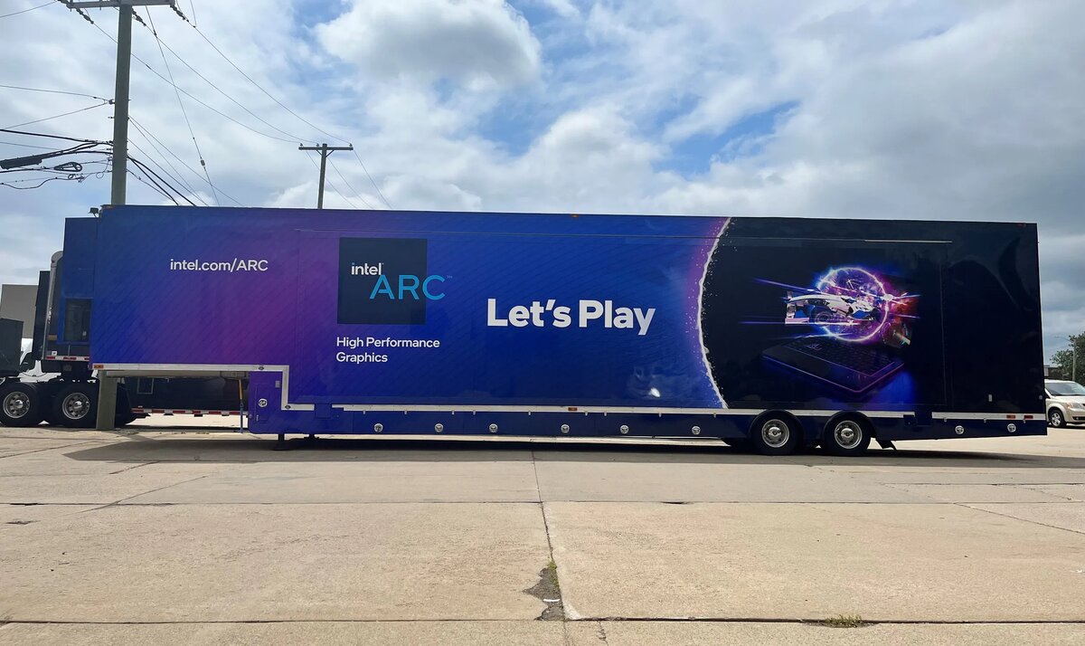 Intel Arc Truck | Источник: твиттер Intel   📷