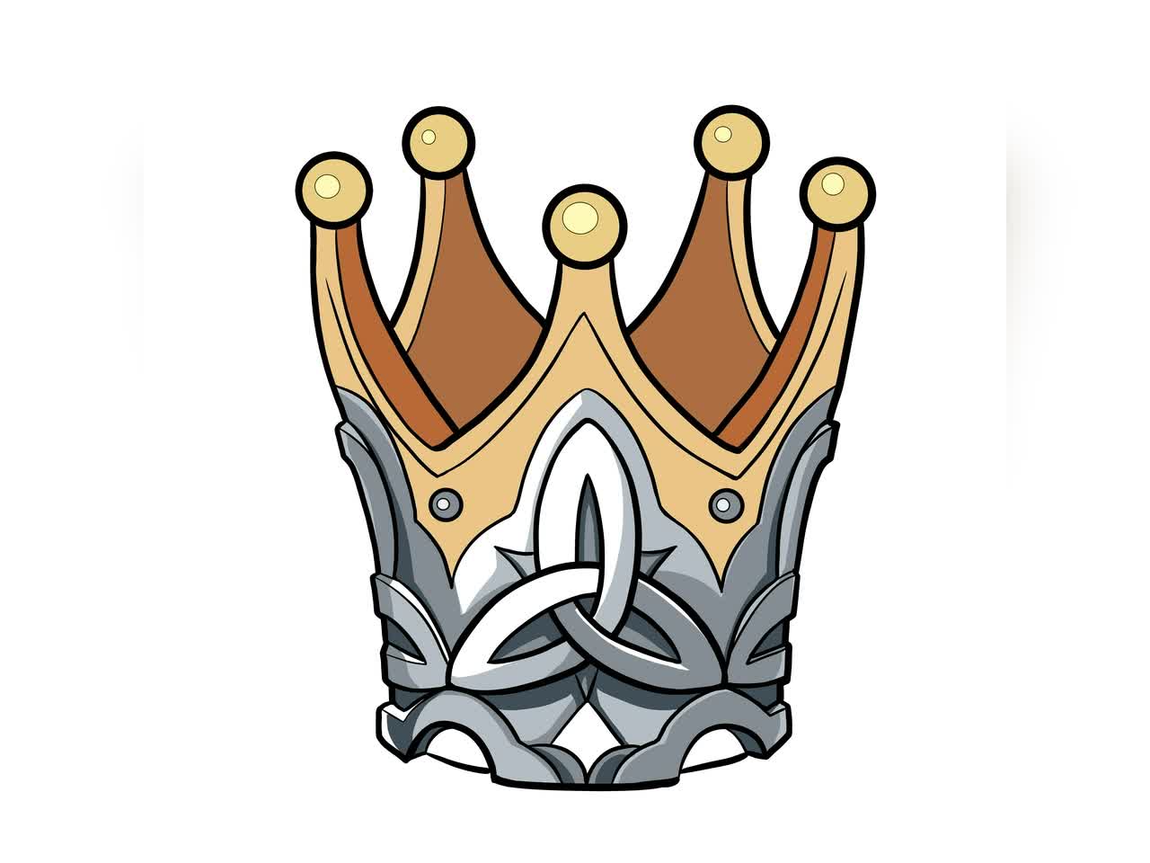 Простой Рисунок по клеточкам в тетради - Корона Короля Королевы Красивые рисунки Пиксель Арт