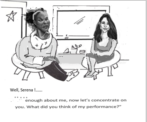 Ну, Серена, хватит обо мне, теперь давай сосредоточимся на тебе. Что ты думаешь о моем шоу?/Open Source, Twitter 