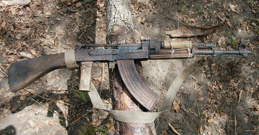 АК, отобранный у африканского браконьера.