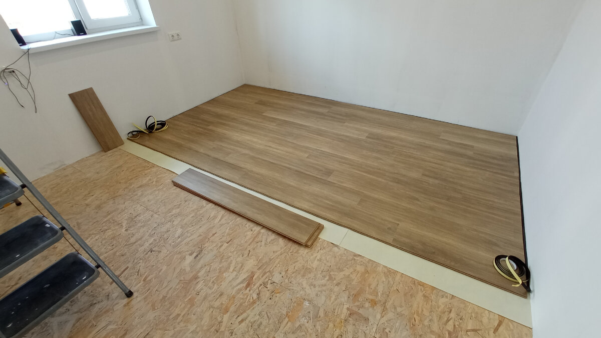 Укладка ламината.