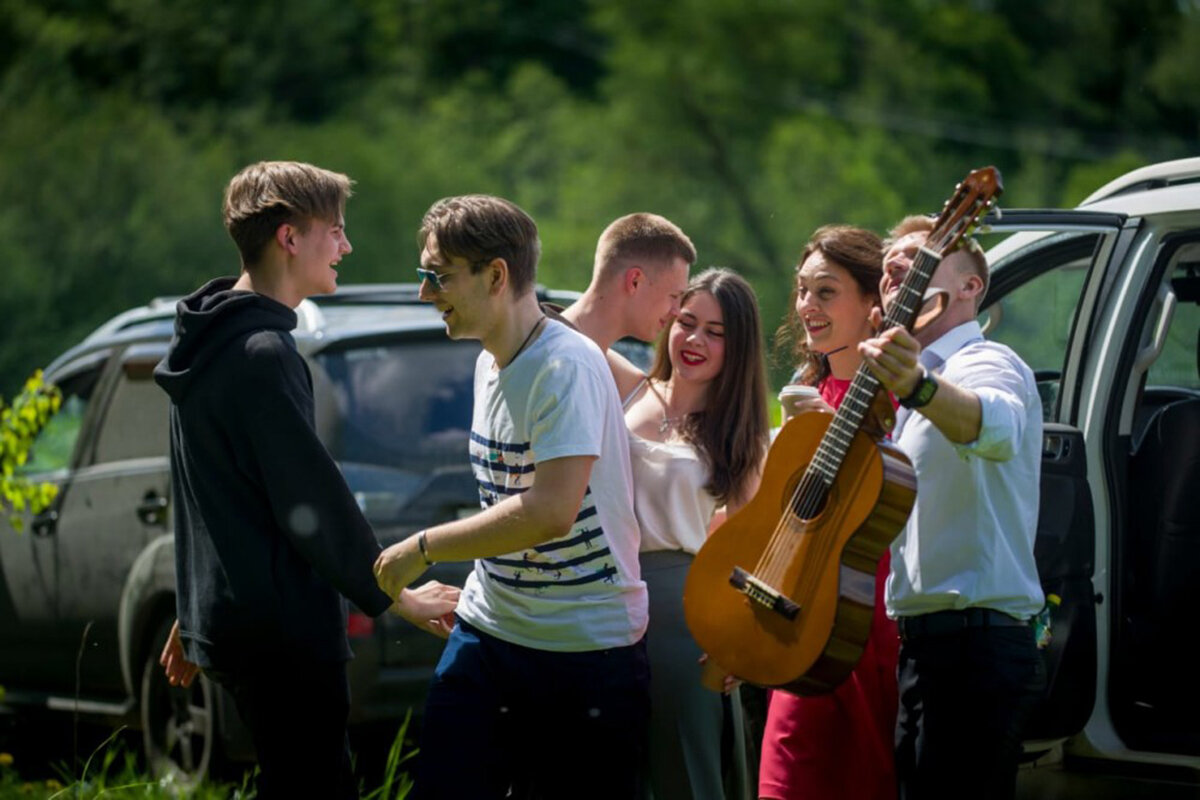кадр со съёмок фильма «Волоколамское шоссе»