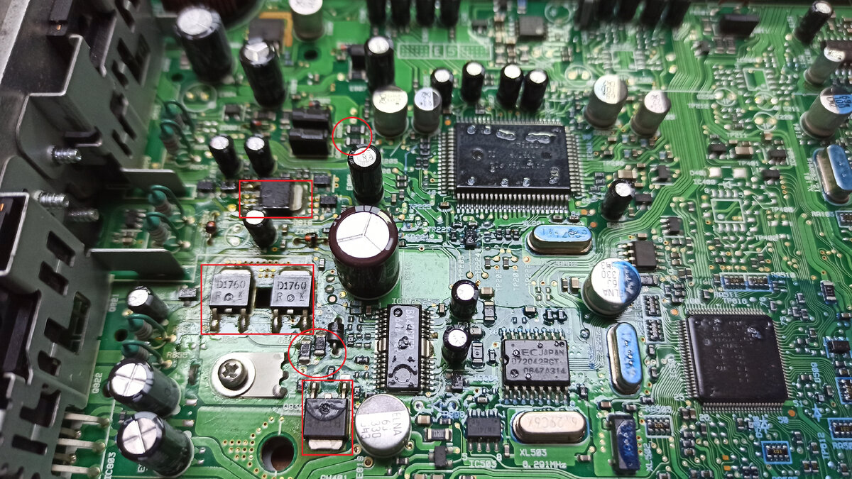 Плата магнитолы