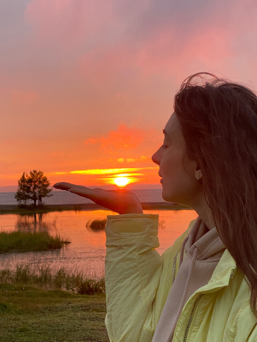 Закат на Байкале