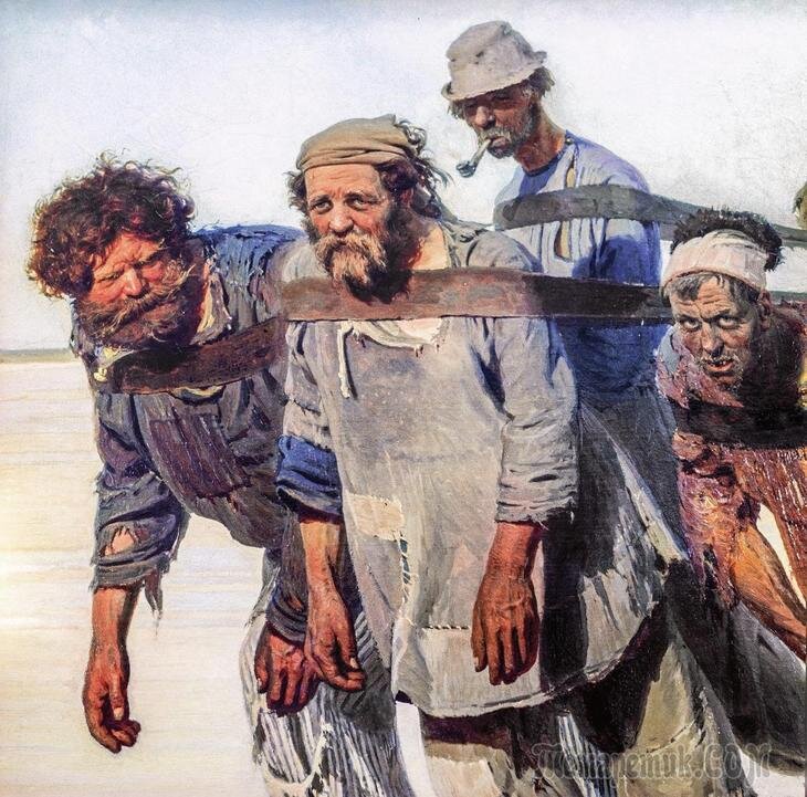 «Бурлаки на Волге» — фрагмент картины художника Ильи Репина, 1870—1873 г.г.