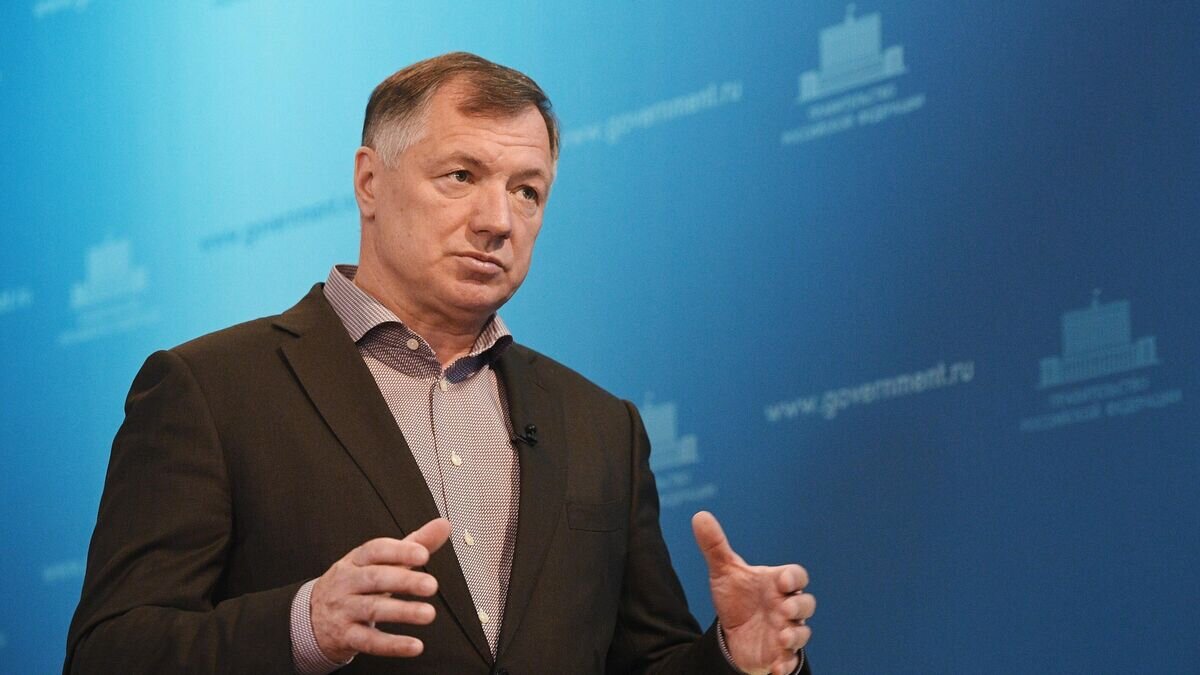    Брифинг вице-премьера РФ М. Хуснуллина© РИА Новости / Алексей Майшев