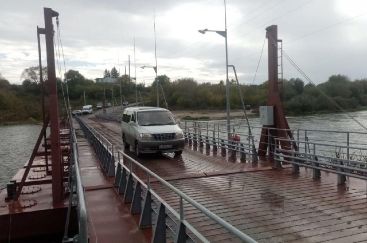   Под Воронежем разрешили движение по наплавному мосту через Дон
