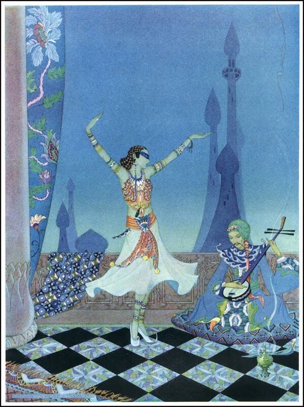 Римский Корсаков 1001 ночь Шахерезада. Вирджиния Фрэнсис Стерретт. Virginia Frances Sterrett художник. Шехерезада Римский Корсаков иллюстрация.