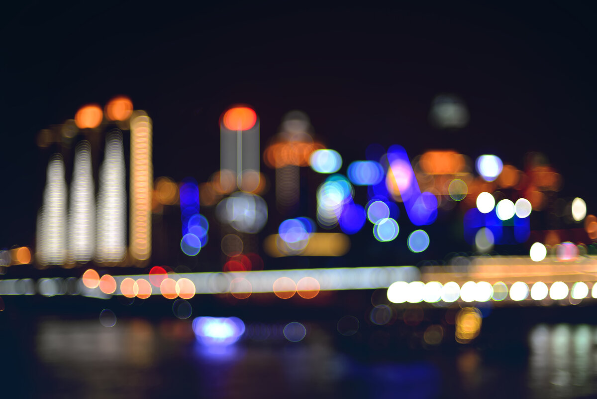 Ночной город Blur