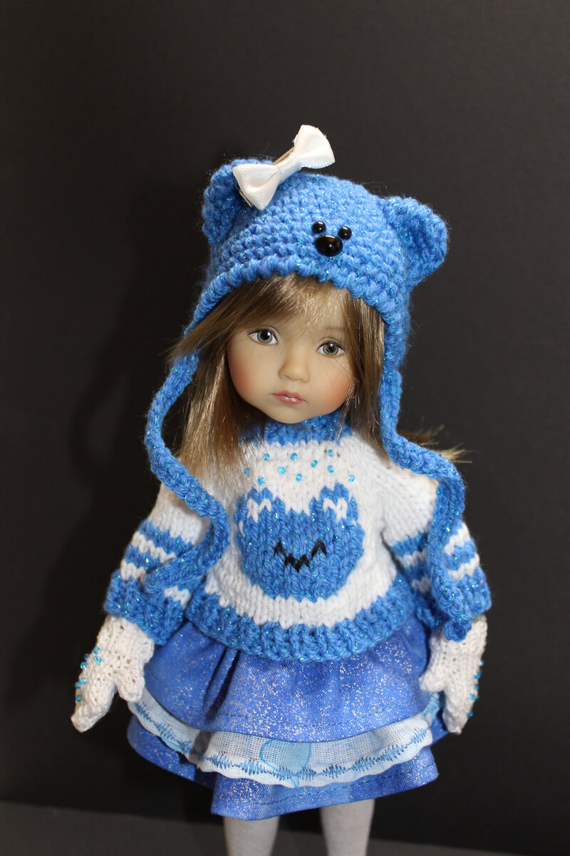 Варежки на куколку Boneka, ручка 2 см.