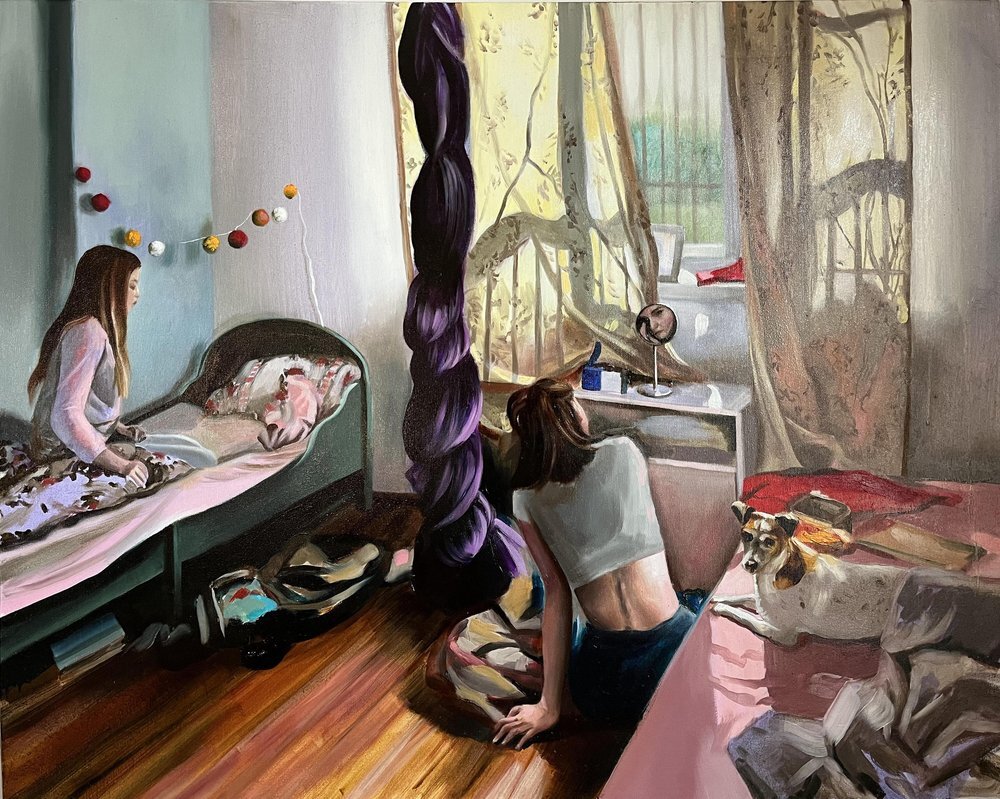 Полина Карпович (Paulina Karpowicz). Девушки.  2022.  80x100 cm Масло, холст.