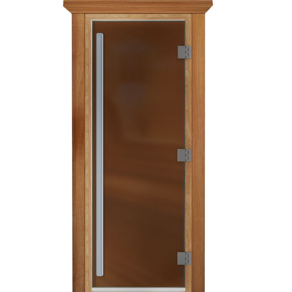 Стеклянная дверь - (Для бани и сауны 1900х700мм) - Сатин