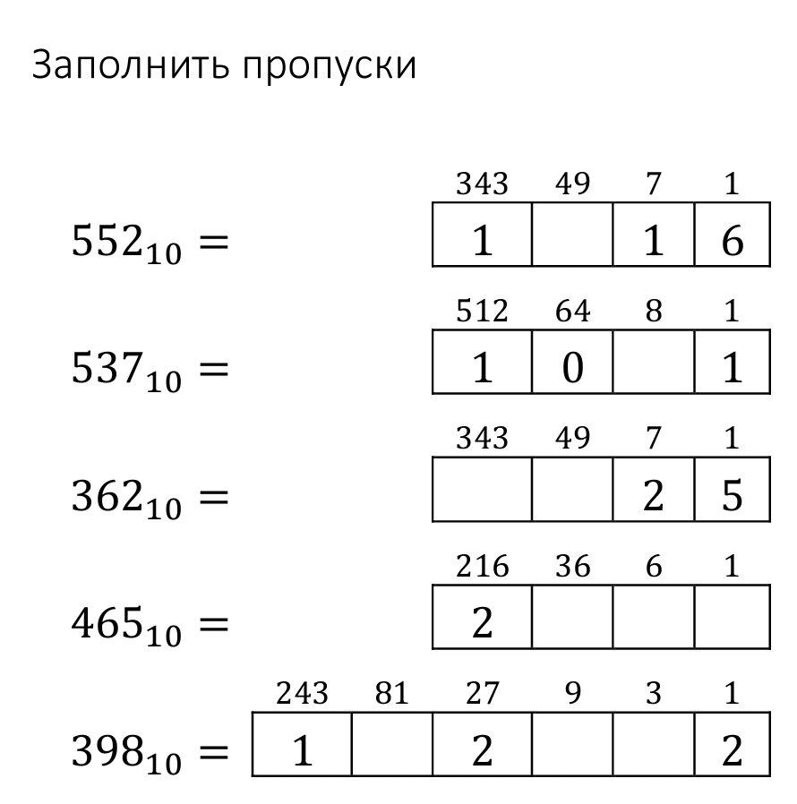 Вариант задания