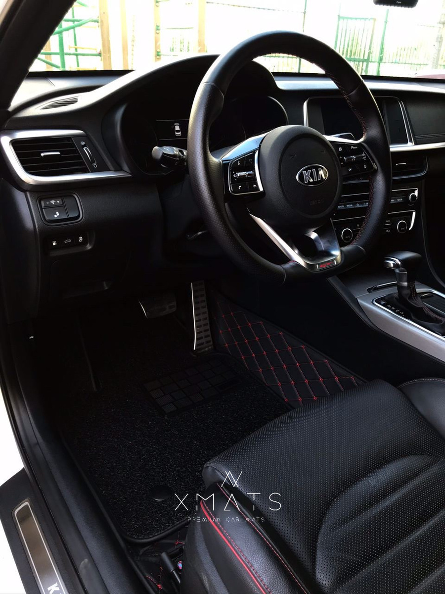 3D коврики из экокожи на KIA Optima