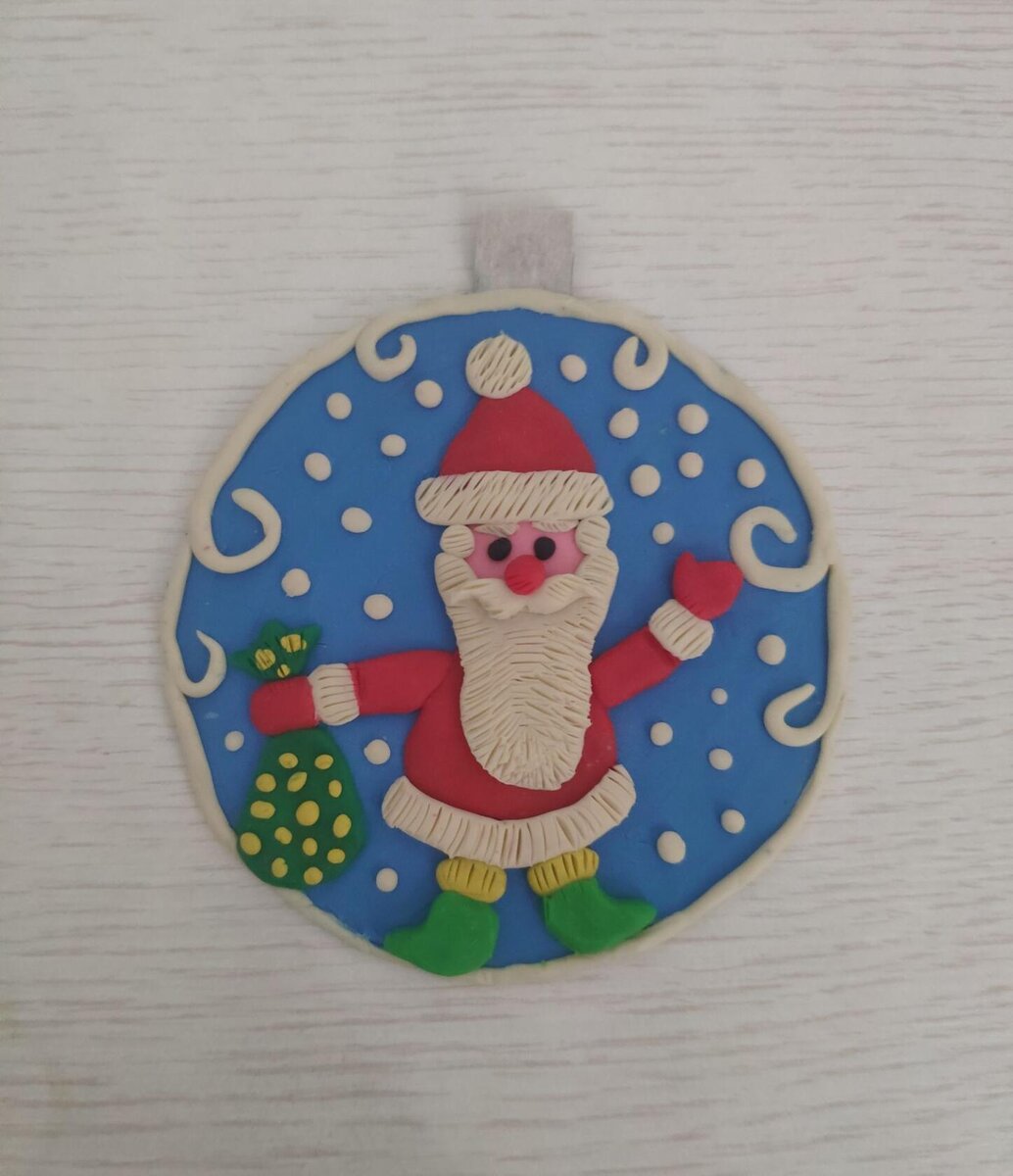 Набор для творчества «Декупаж новогоднего шарика: Снеговик и Дед Мороз»