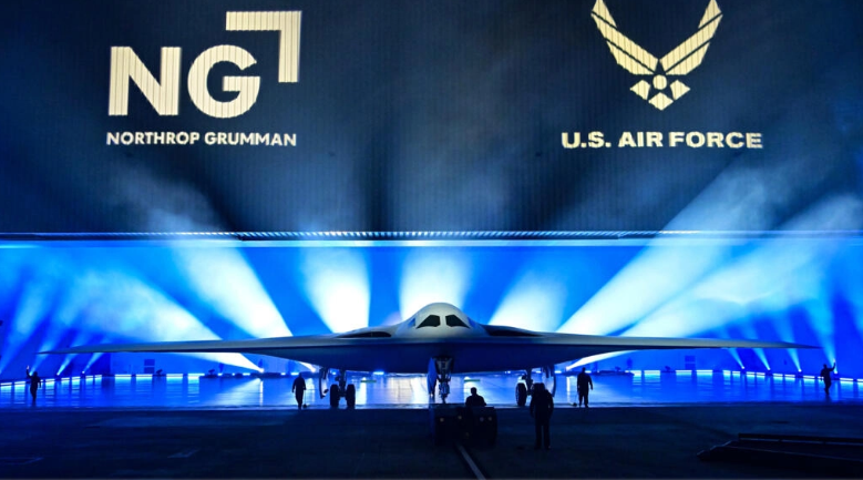 The B-21 Raider is unveiled on December 2, 2022 © Frederic J. BROWN / AFP