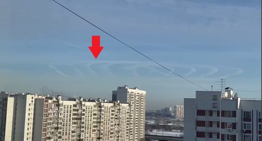    Круги над Москвой. Фото: Telegram-канал «Новости Москвы»