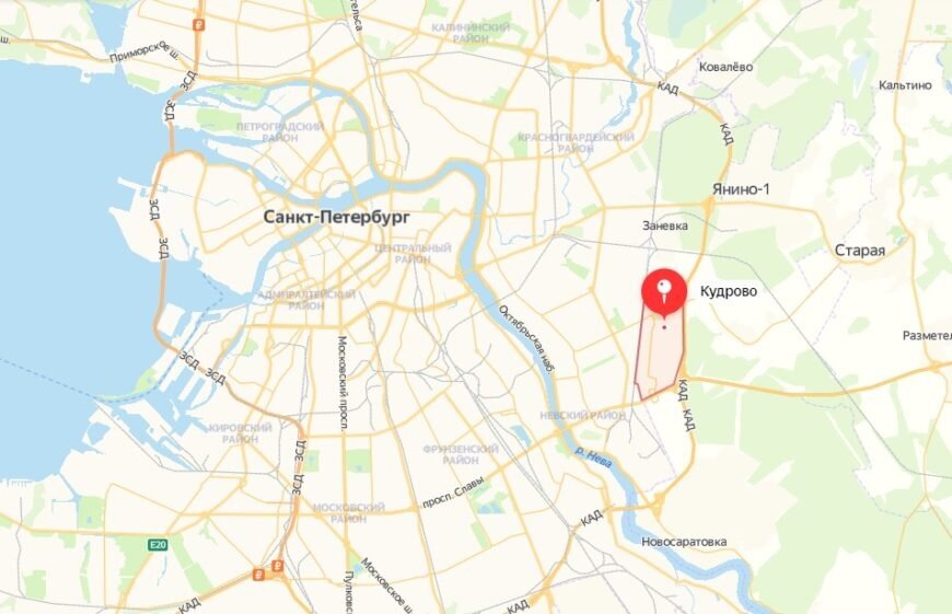 На карте отмечен район, который рассматриваем в обзоре.