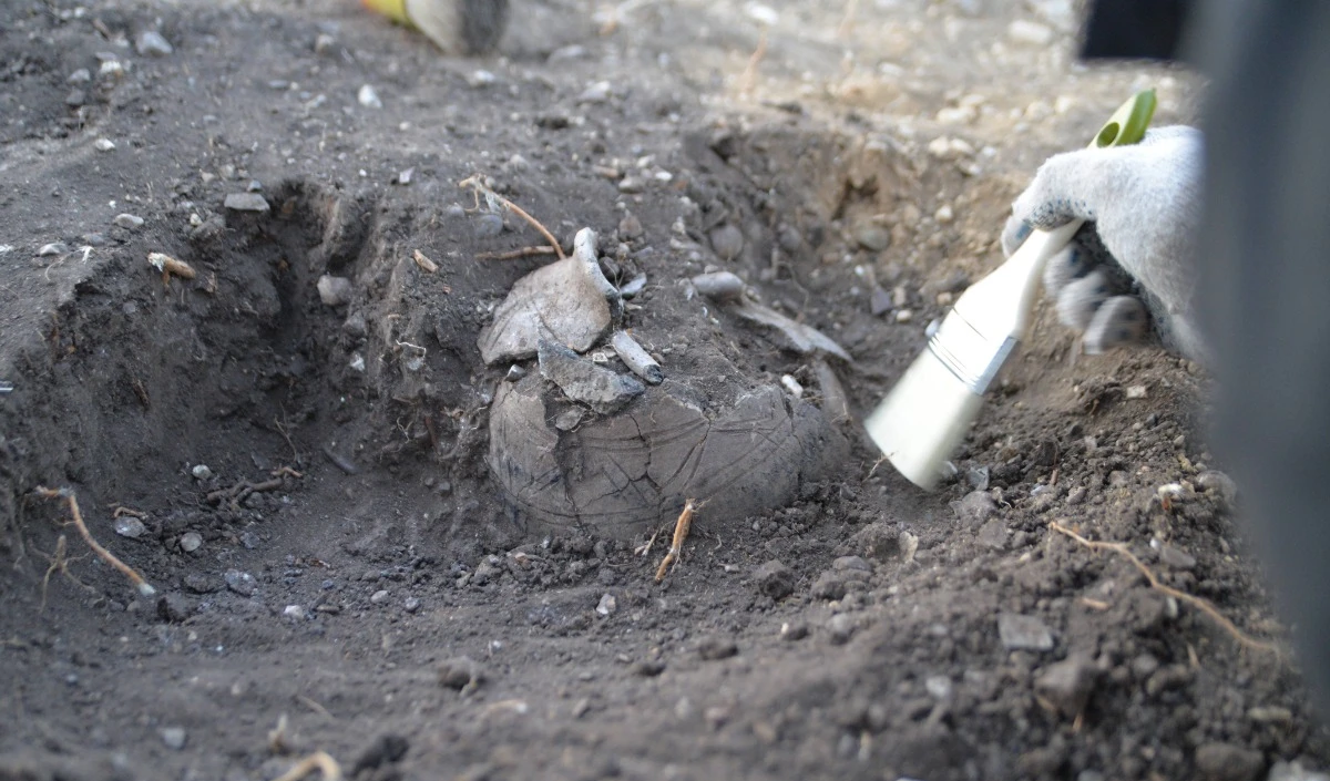 Найденное керамическое изделеие.