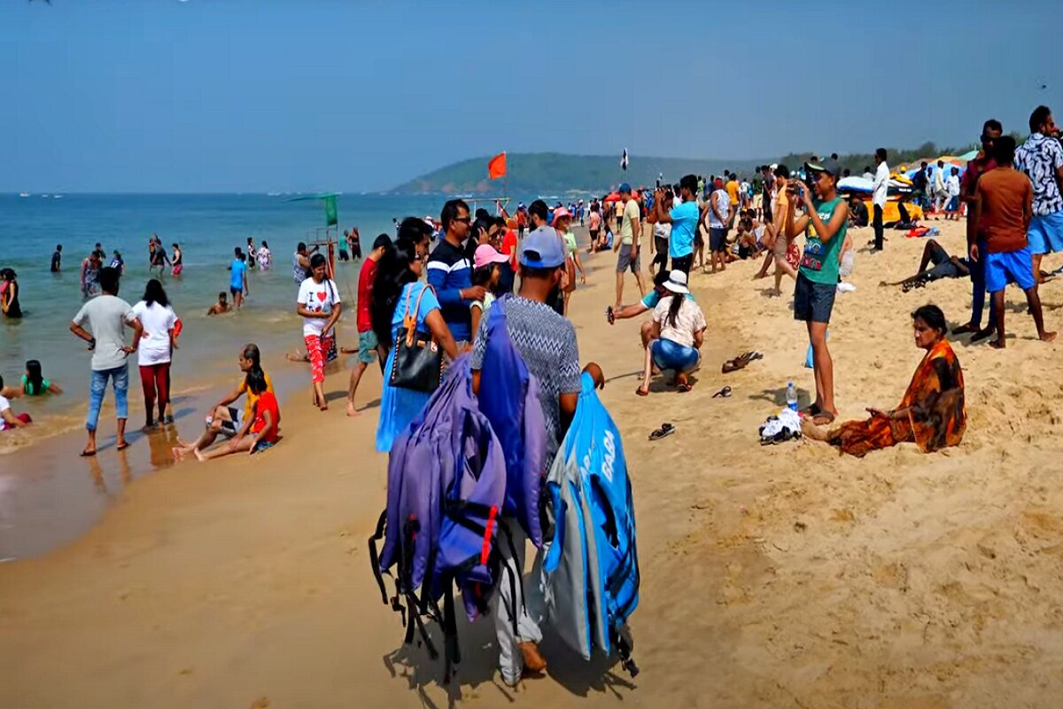 Пляж Гоа Кандолим.