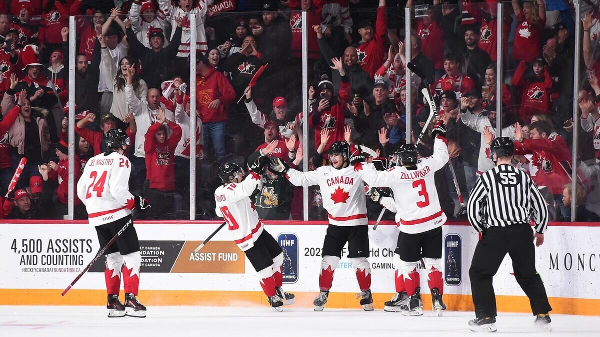    Молодежная сборная Канады по хоккею© Фото : iihf.com