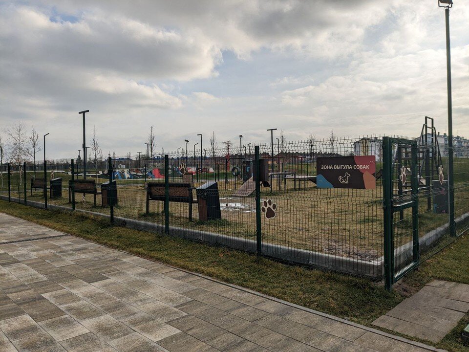     Хорошая площадка для прогулок с четвероногим. Оксана КАДОЧНИКОВА
