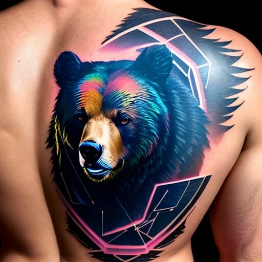 Мощные татуировки с медведем (фото)