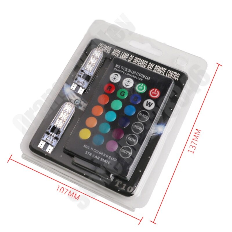 Лампы w5w светодиодные с пультом управления артикул