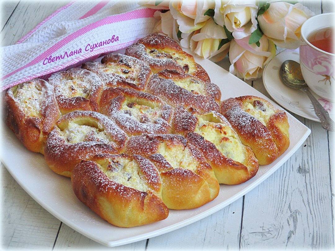 Пазанда Замира пирог с творогом