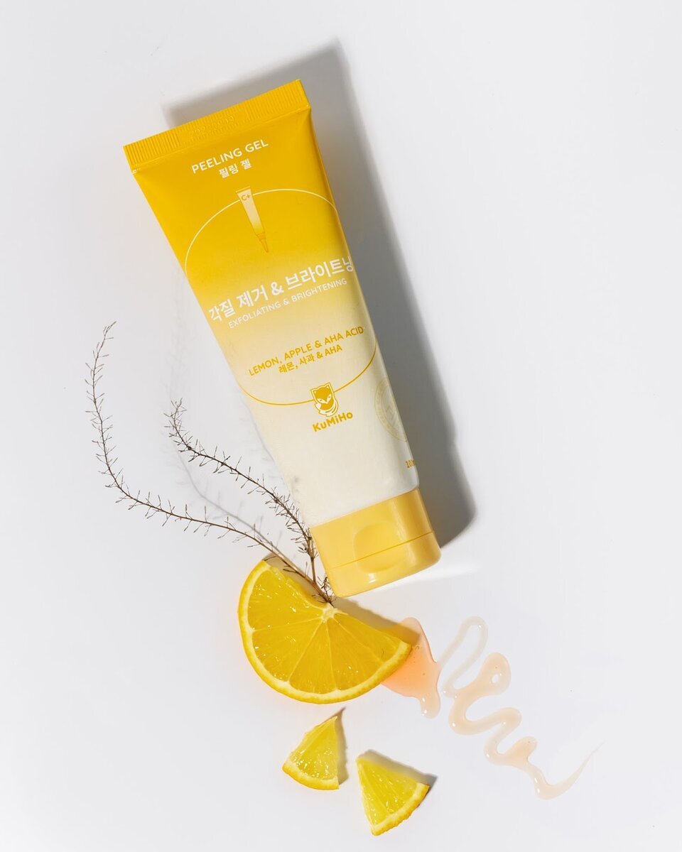 Яблочный пилинг-гель для лица KuMiHo с лимоном и АНА-кислотами