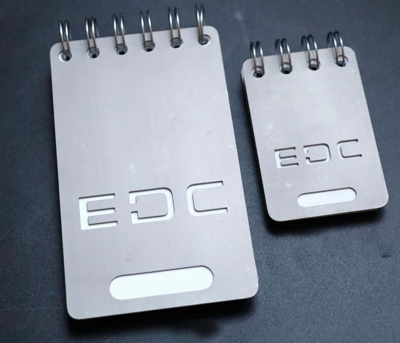 Титановый блокнот из Китая