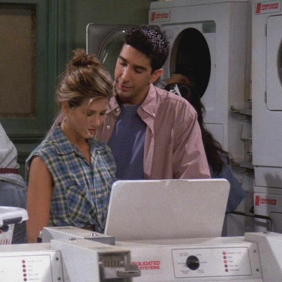 Скриншот из сериала Friends.