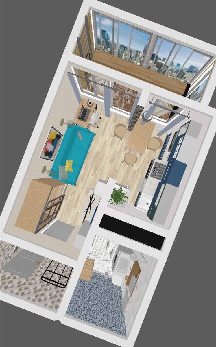 Окончательный вариант проекта квартиры. 