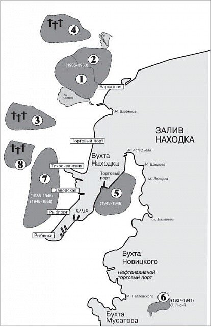 Схема лагерей. Фото: фото из архива находкинского краеведа Зои Николаевны Ковалевой