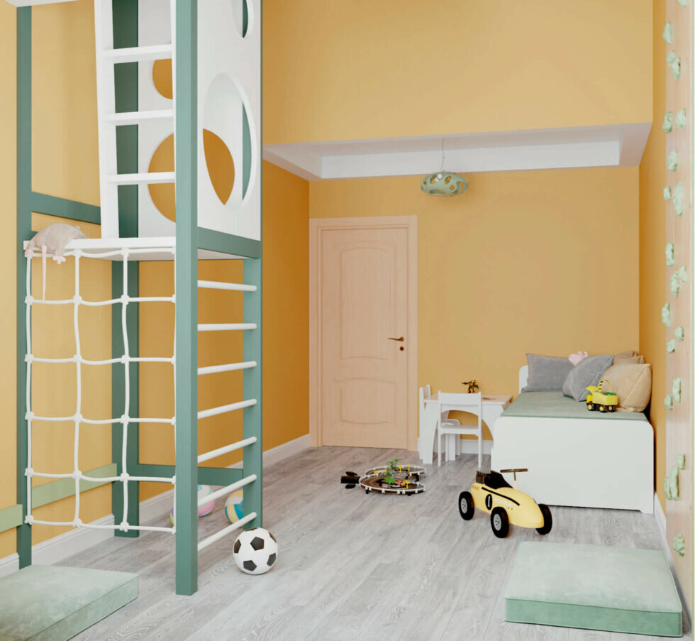 Красочное оформление игровой комнаты