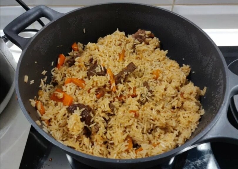 Как я приготовил, вкусный плов из свинины?