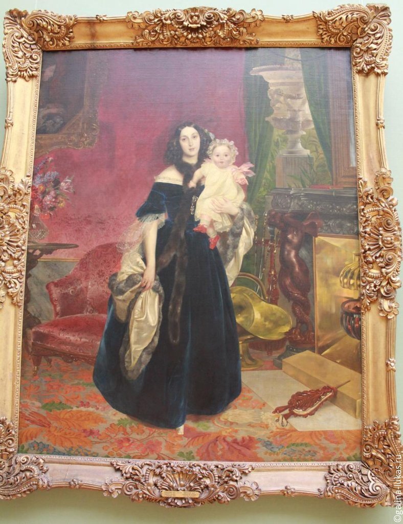 Карл Брюллов "Мария Бек с дочерью"