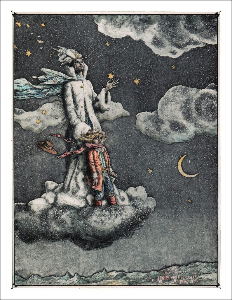 Борис Диодоров, "Снежная королева и Кай", 2005, иллюстрация к книге "Снежная королева".