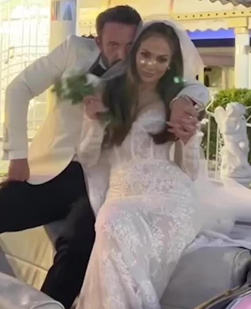    Свадебное фото Дженнифер Лопес и Бена Аффлека Фото: Инстаграм (запрещен в РФ)