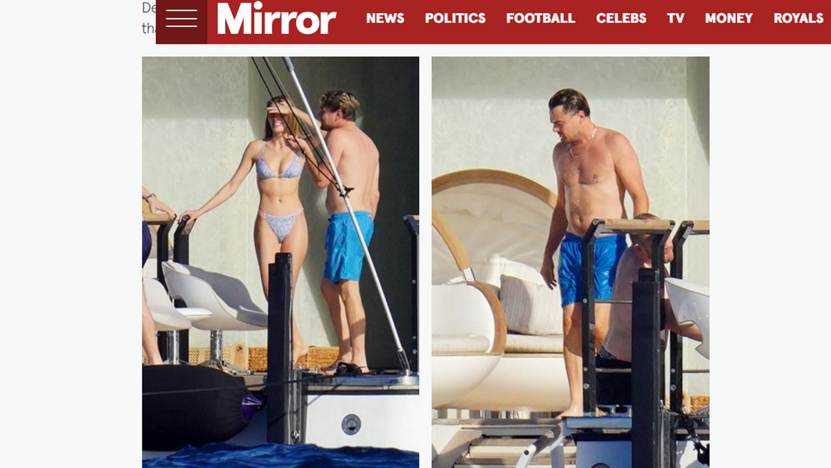 Скриншот с сайта Mirror 