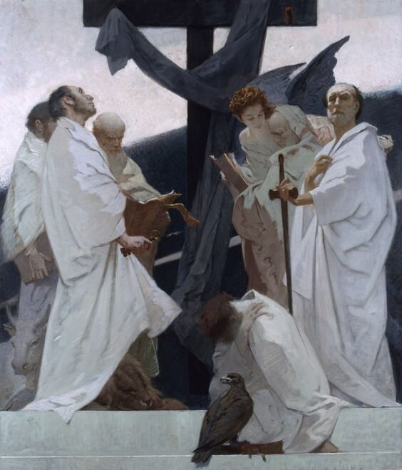 "Католическая церковь", 1998 г., холст, масло