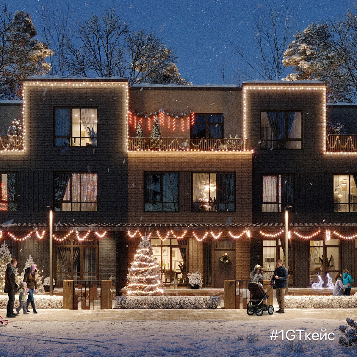 3D-визуализации для проекта квартал-парка Botanica.