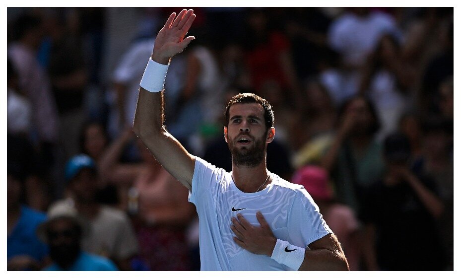    Карен Хачанов - в четвертьфинале Australian Open-2023. Фото: Reuters