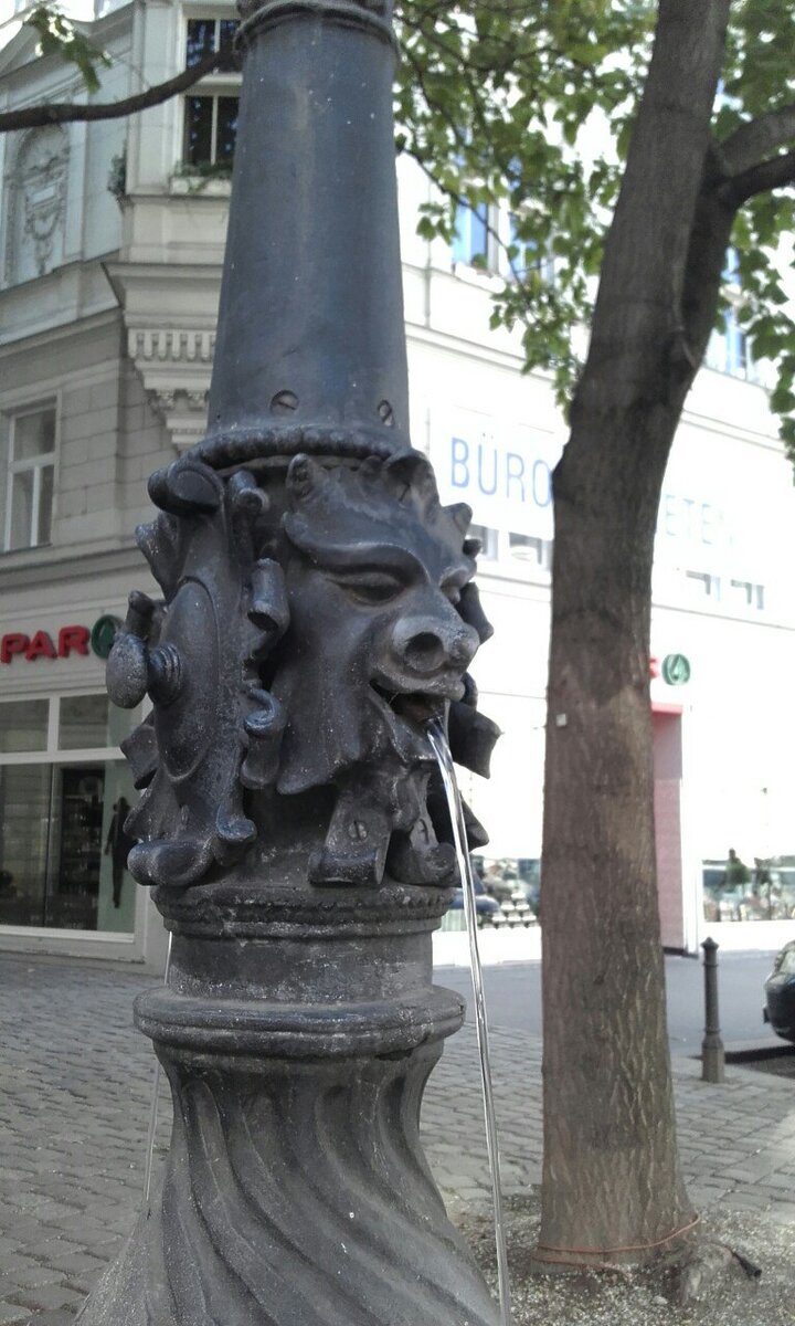 Австрийский краник с чистой питьевой водой..